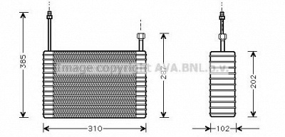 AVA QUALITY COOLING fdv359 -  Испаритель, кондиционер